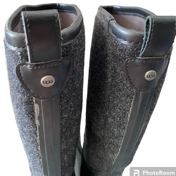 UGG Reignfall Wool & Rubber Rainboots Size 7 - Picture 4 of 8